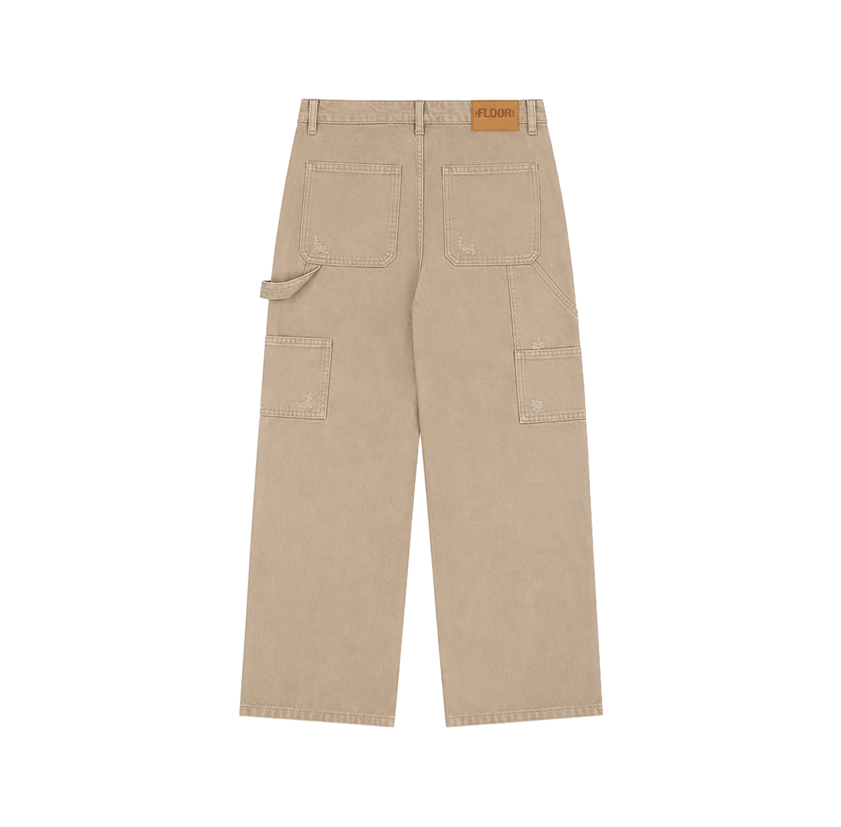 FLOOR914 KHAKI TRIPLE KNEE CARPENTERS