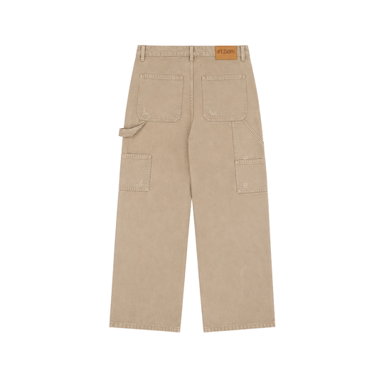 FLOOR914 KHAKI TRIPLE KNEE CARPENTERS