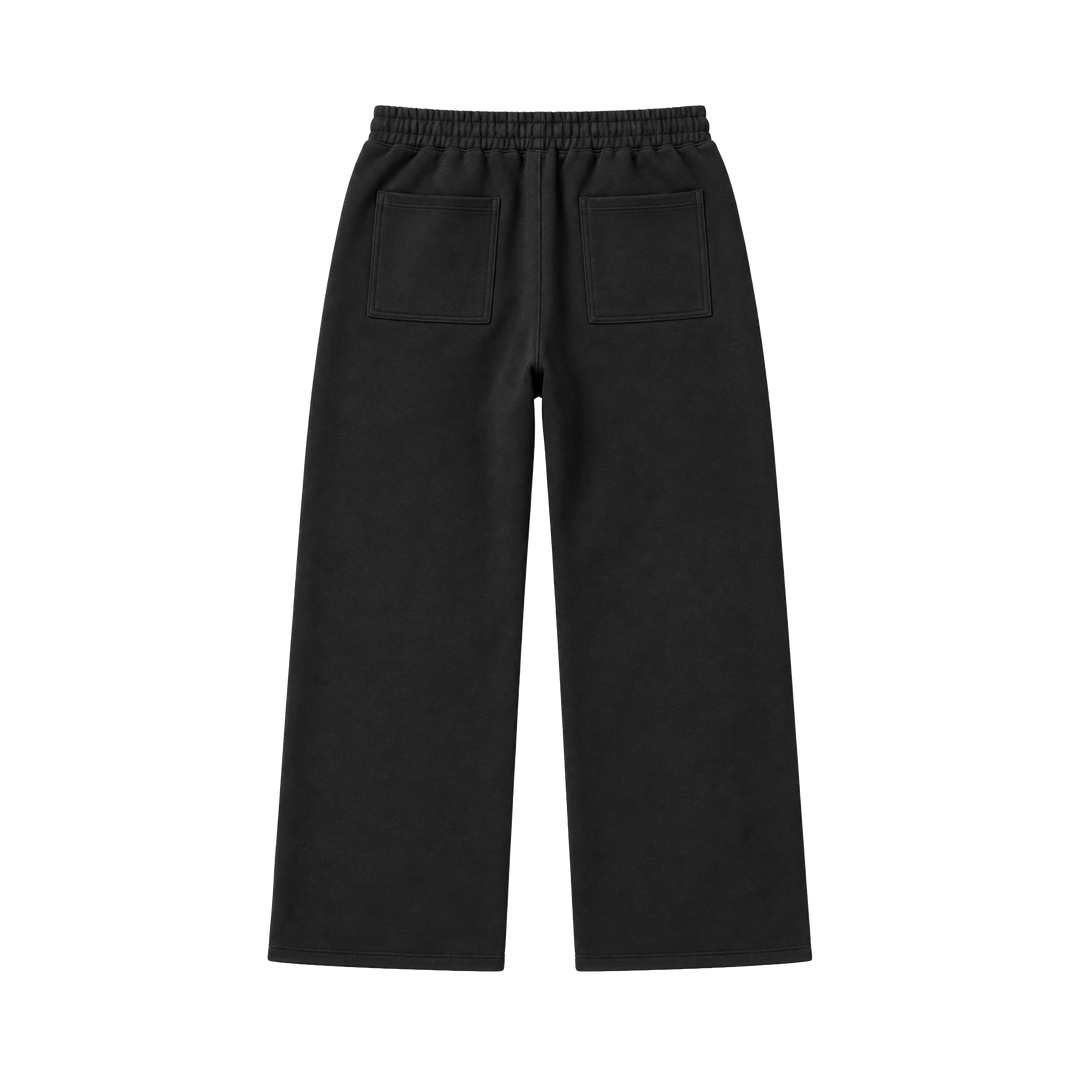 BLACK TRIPLE KNEE SWEATS
