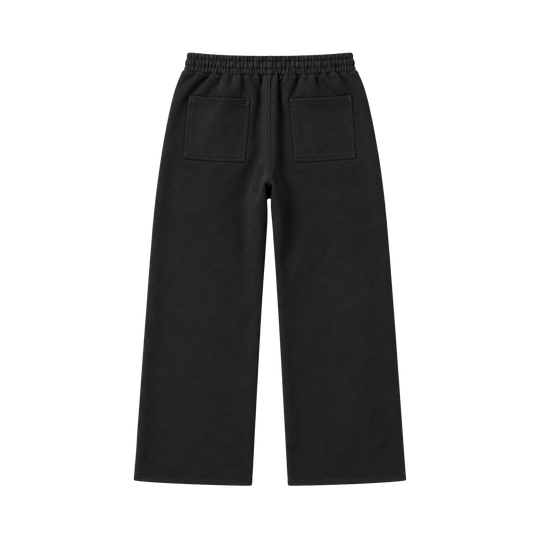 BLACK TRIPLE KNEE SWEATS
