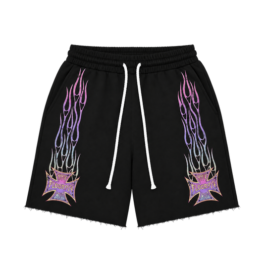 PURPLE SKYSTRICKER SWEATSHORTS