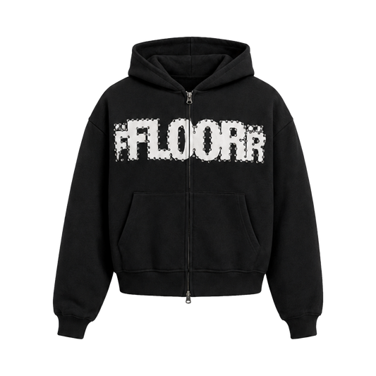 BLACK UNIFORM ZIP UP