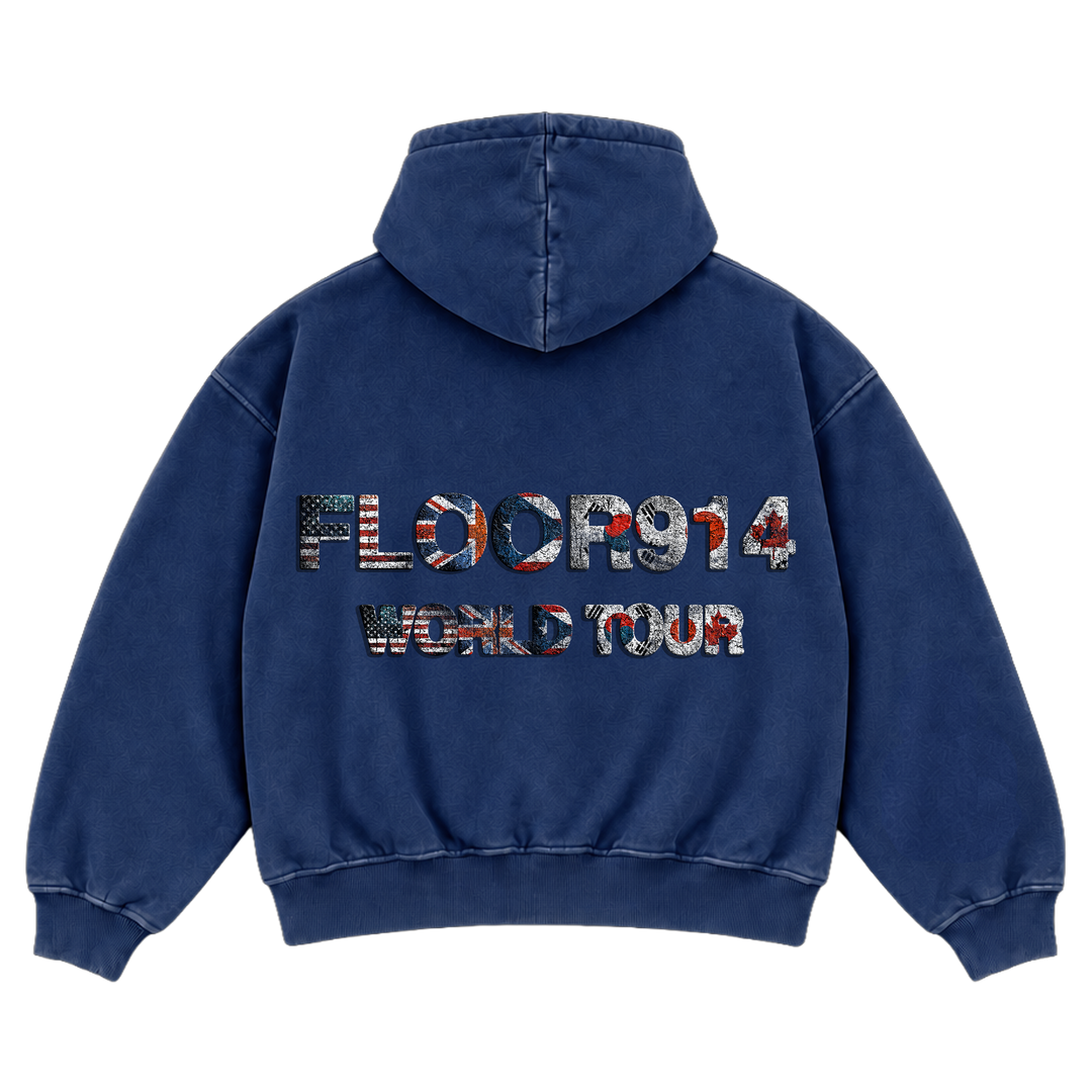 NAVY FLAG FORCE ZIP UP