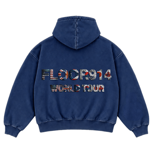 NAVY FLAG FORCE ZIP UP