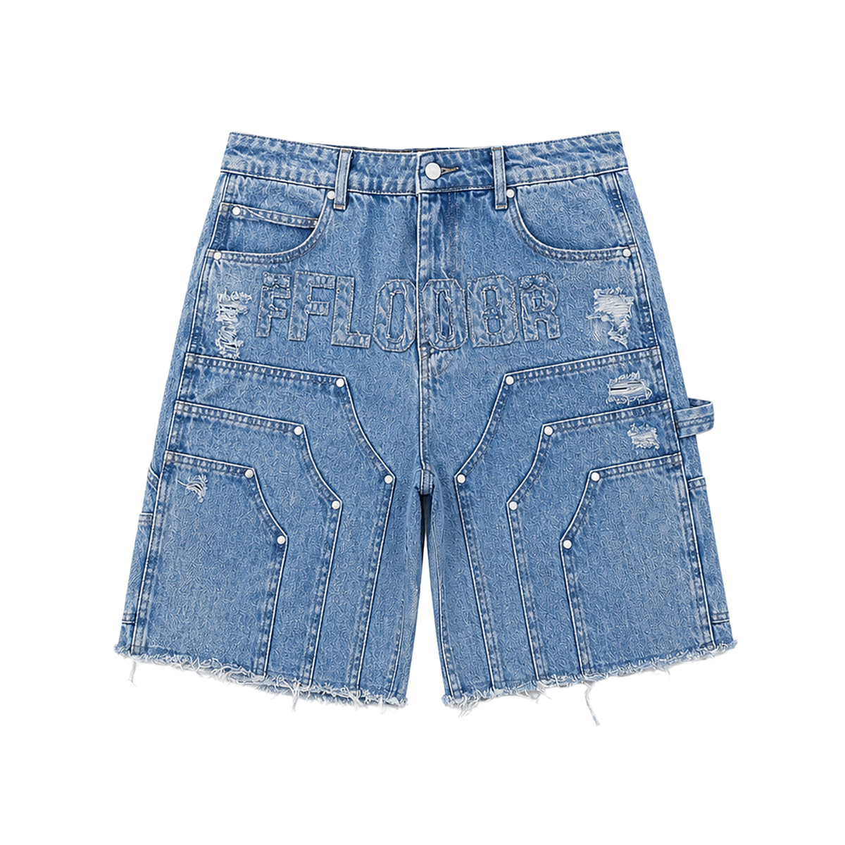 BLUE WASH WORKMAN JORTS