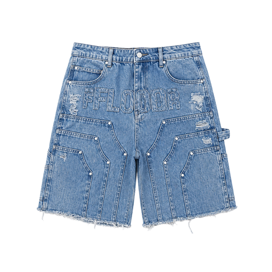 BLUE WASH WORKMAN JORTS