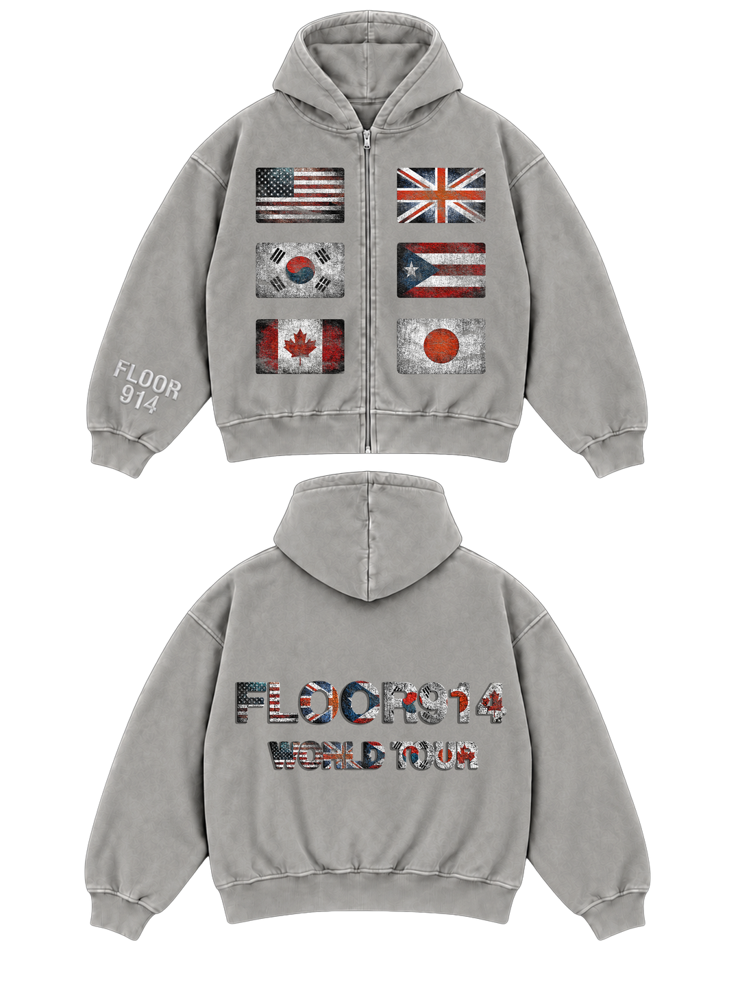 GREY FLAG FORCE ZIP UP