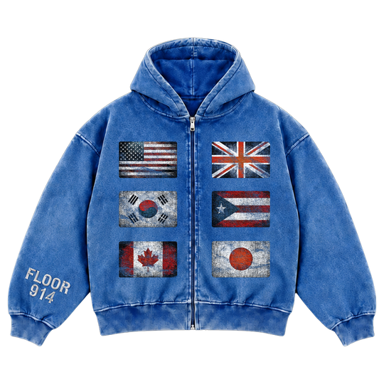 BLUE FLAG FORCE ZIP UP