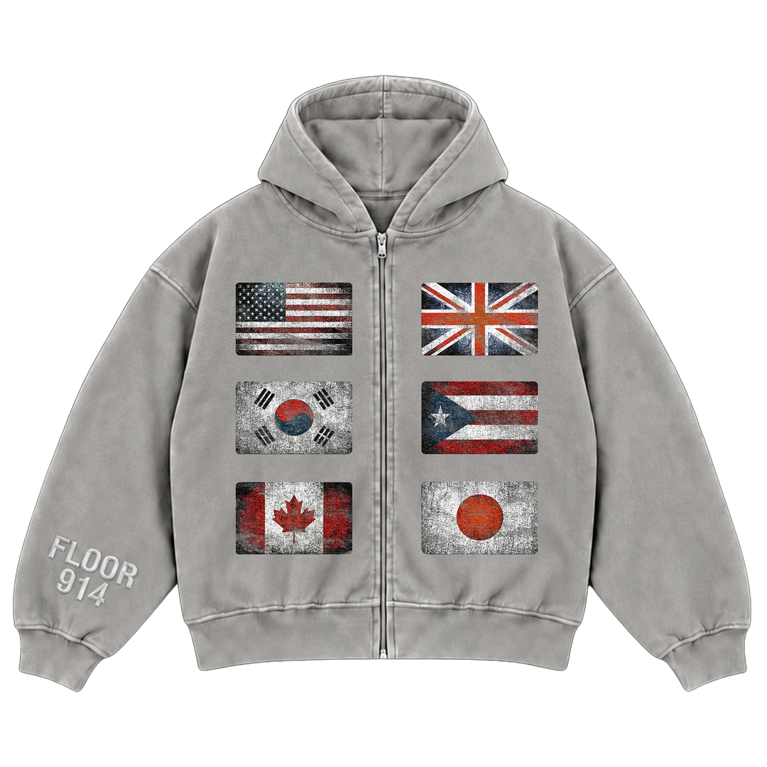 GREY FLAG FORCE ZIP UP