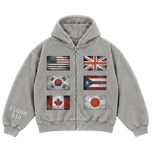 GREY FLAG FORCE ZIP UP