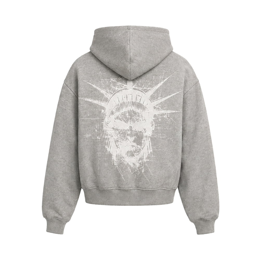 HEATHER GREY UNIFORM ZIP UP