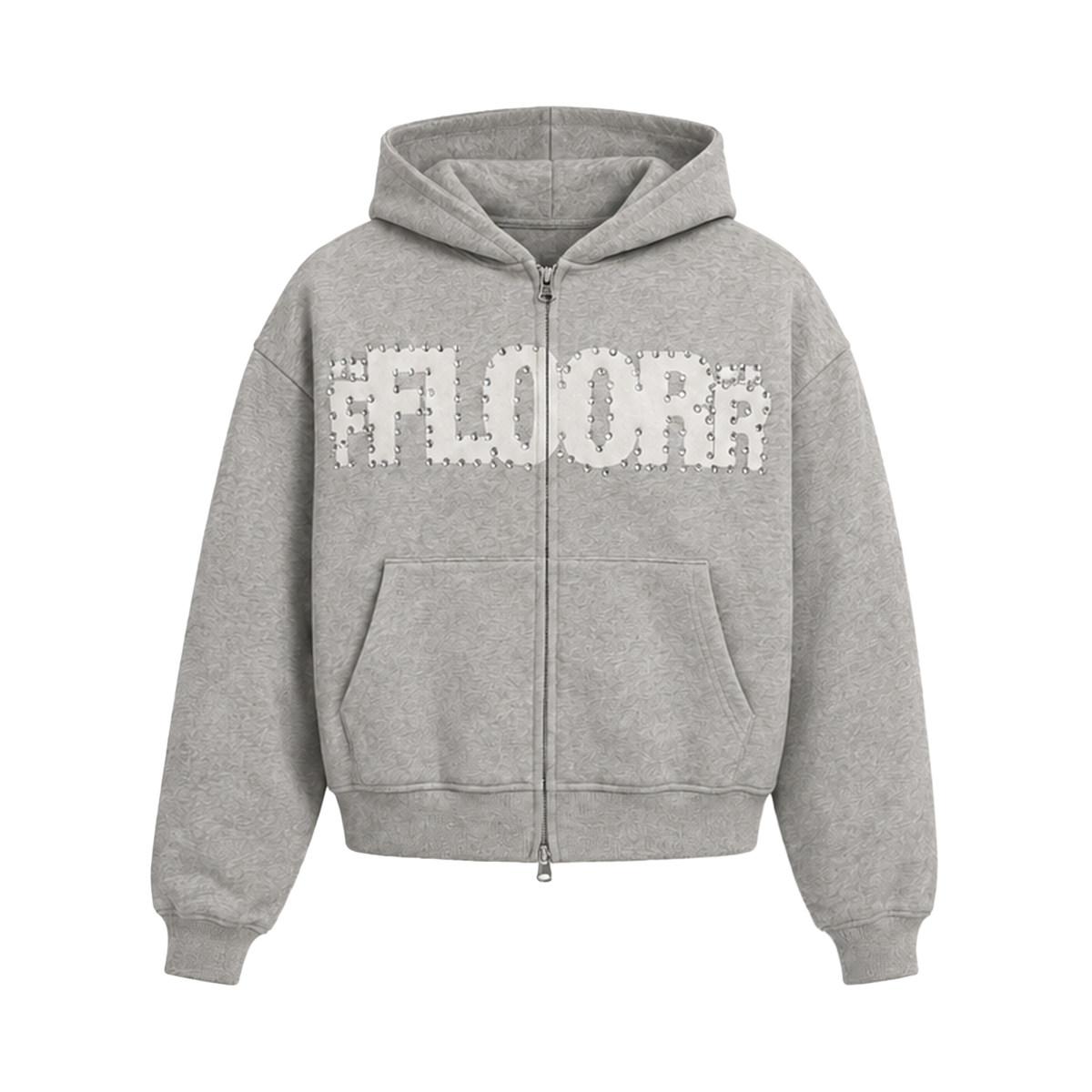 HEATHER GREY UNIFORM ZIP UP