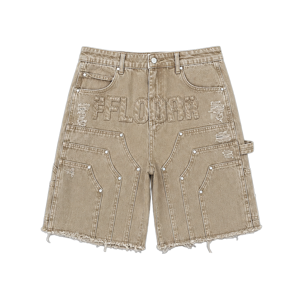 KHAKI WORKMAN JORTS