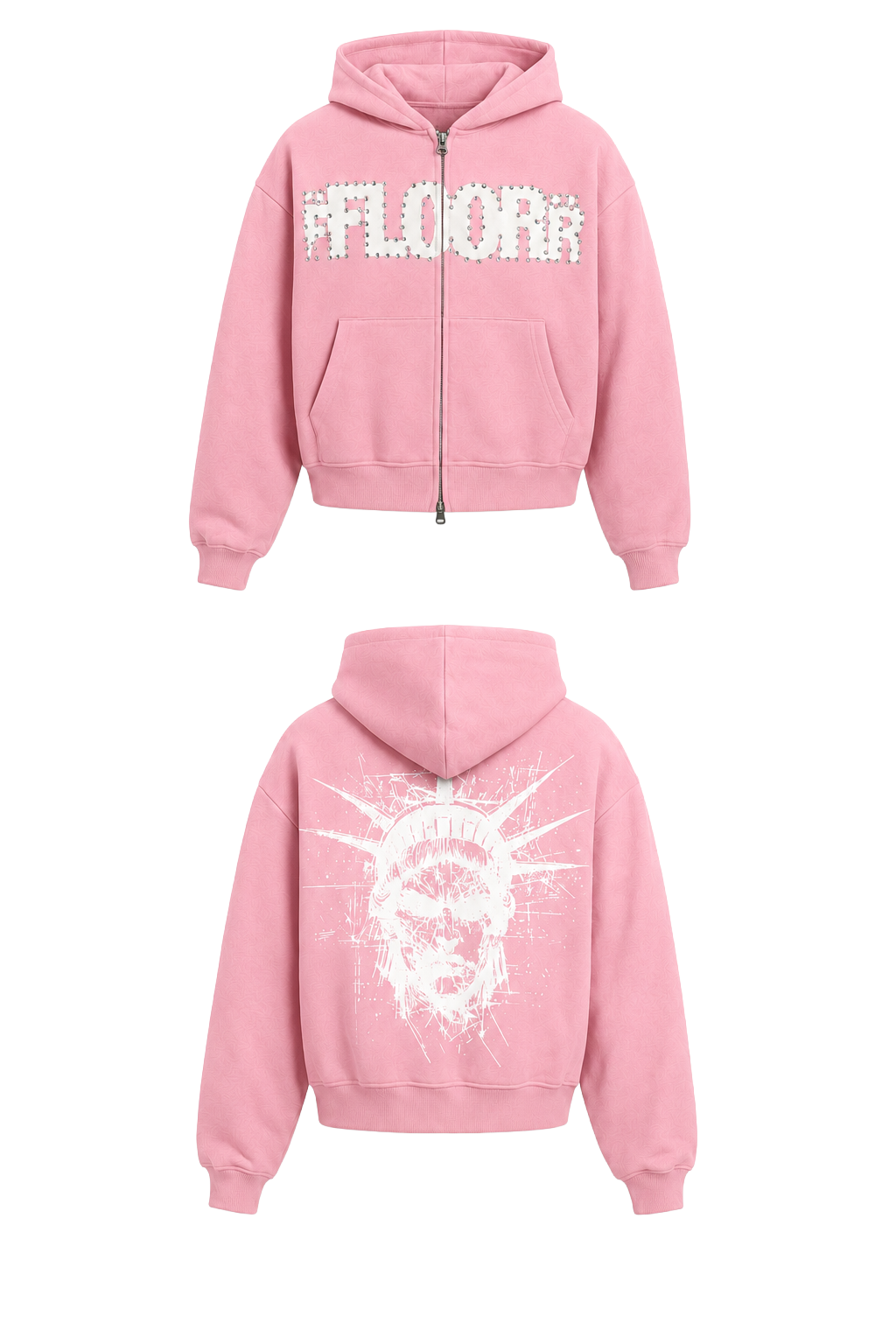 PINK UNIFORM ZIP UP